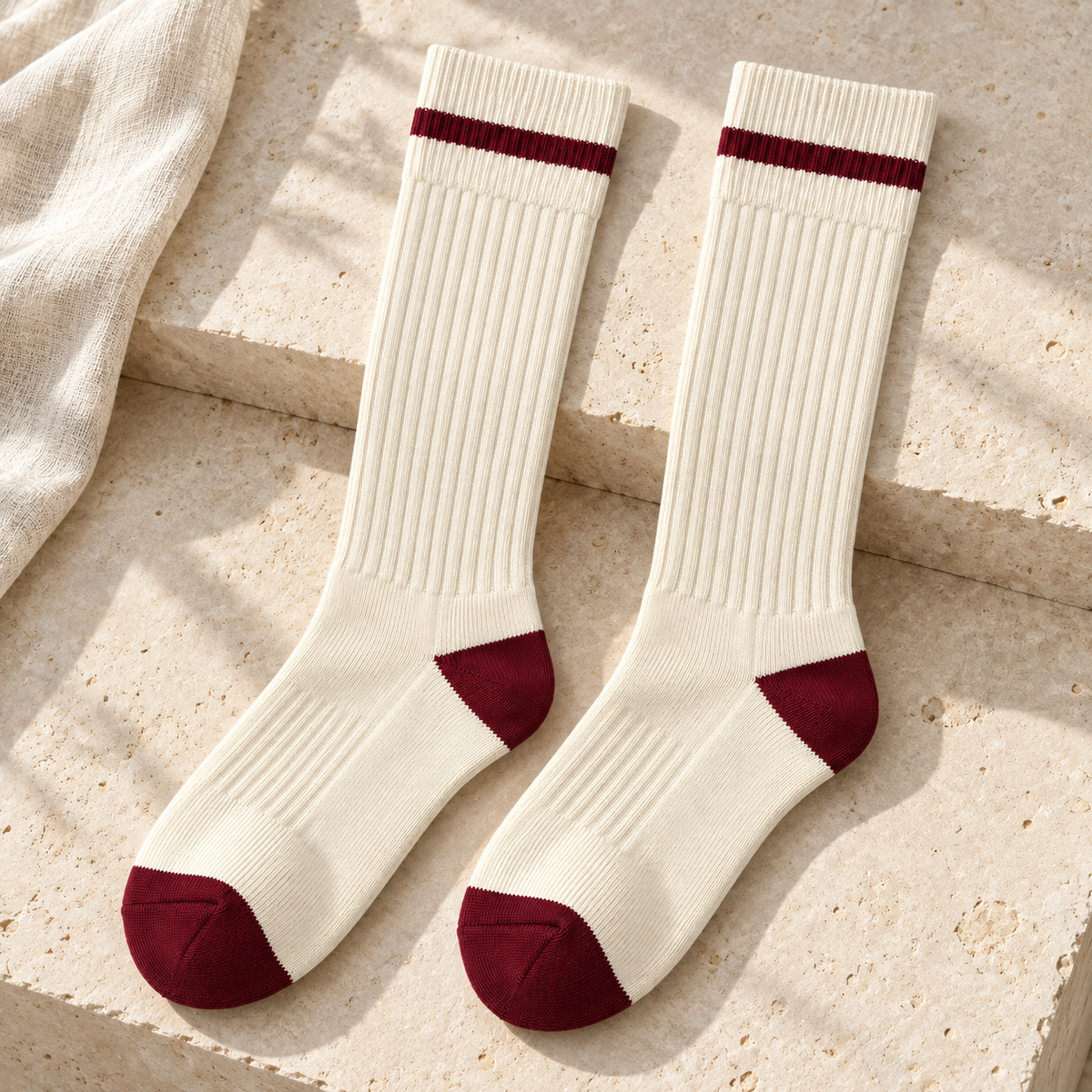 Weanave Retro Stripe Crew Socks – 5 Pairs