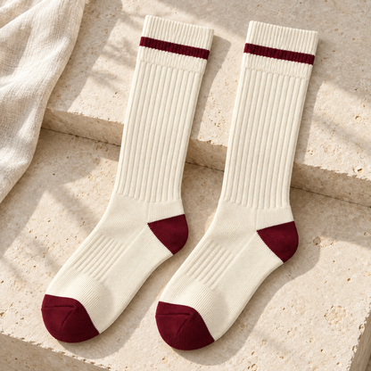 Weanave Retro Stripe Crew Socks – 5 Pairs