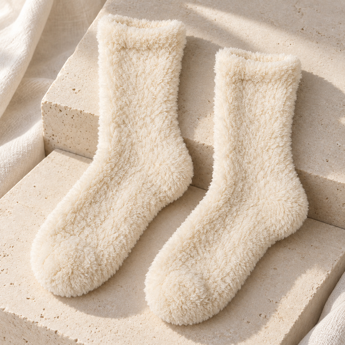 Weanave Plush Cozy Home Socks – 5 Pairs
