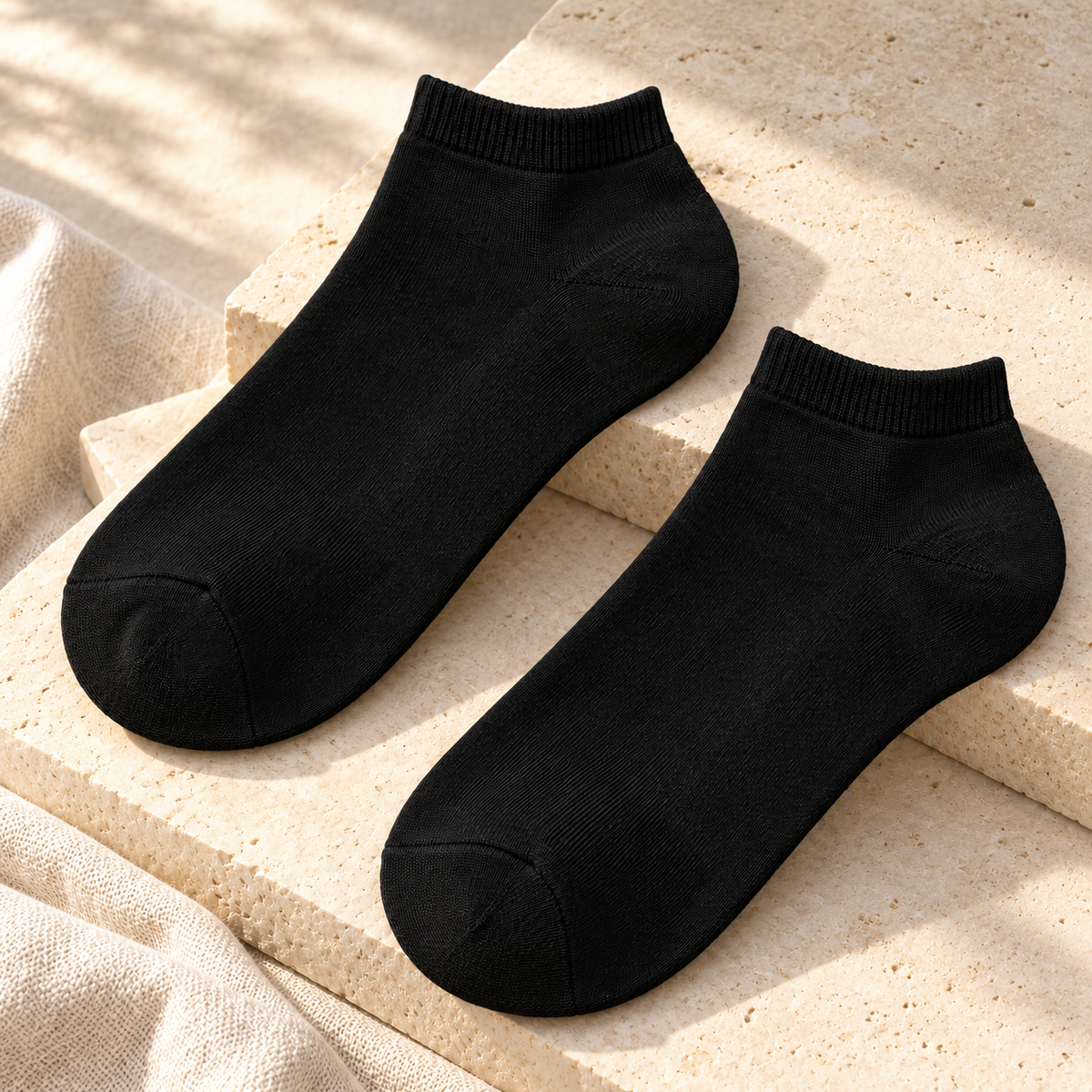 Weanave Solid Color Low-Cut Socks – 5 Pairs