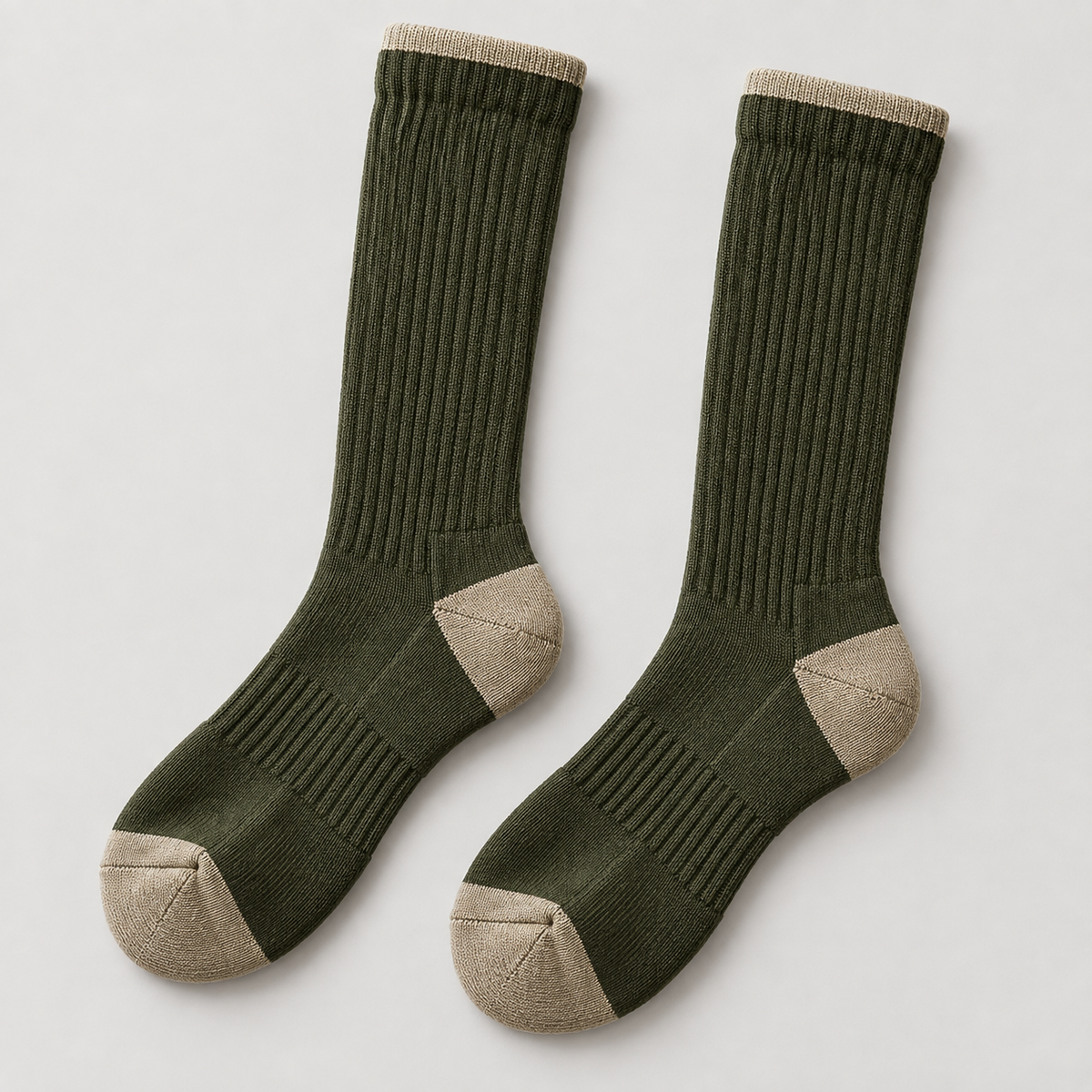 Weanave Outdoor Ribbed Crew Socks – 5 Pairs