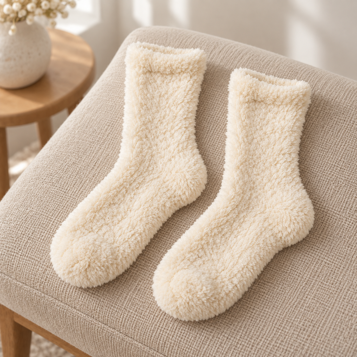Weanave Plush Cozy Home Socks – 5 Pairs