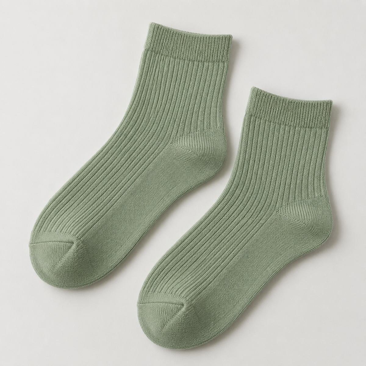 Weanave Ribbed Knit Ankle Socks – 5 Pairs