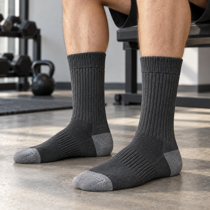 Weanave Ribbed Training Crew Socks – 5 Pairs