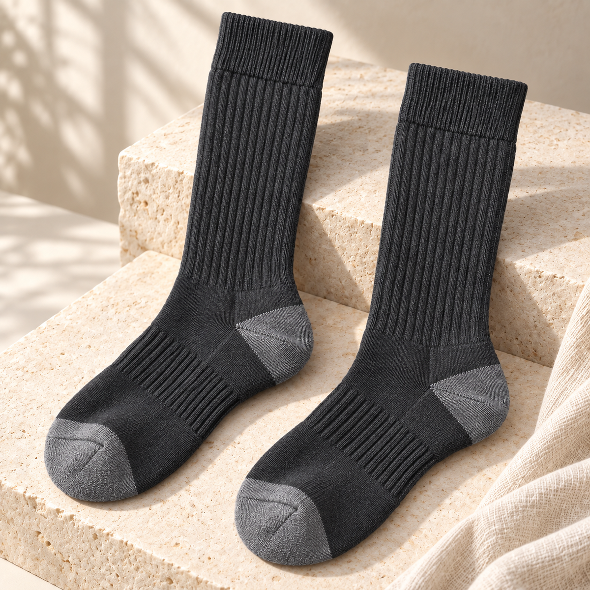 Weanave Ribbed Training Crew Socks – 5 Pairs