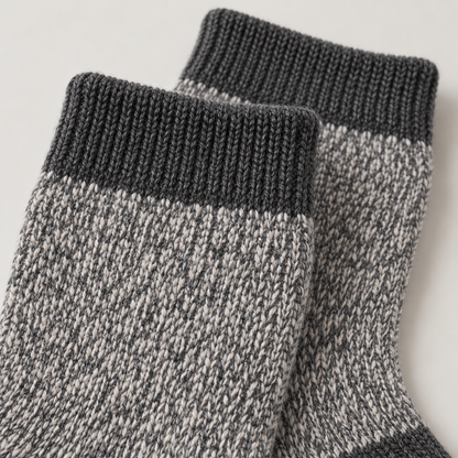 Weanave Heather Knit Winter Crew Socks – 5 Pairs