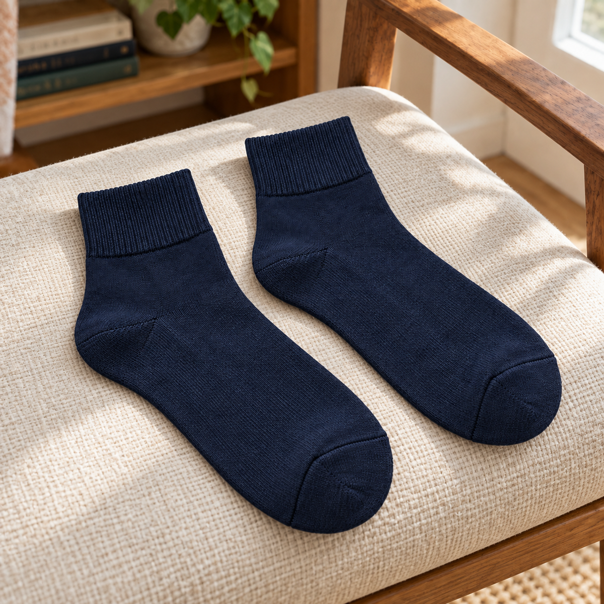 Weanave Solid Color Ankle Socks – 5 Pairs