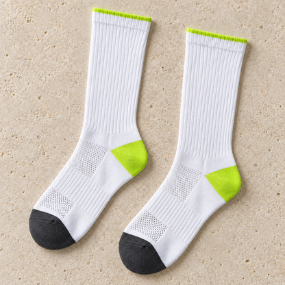 Weanave Neon Contrast Athletic Crew Socks – 5 Pairs