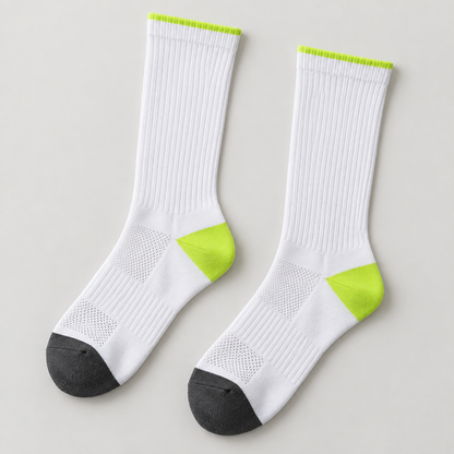 Weanave Neon Contrast Athletic Crew Socks – 5 Pairs