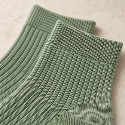 Weanave Ribbed Knit Ankle Socks – 5 Pairs