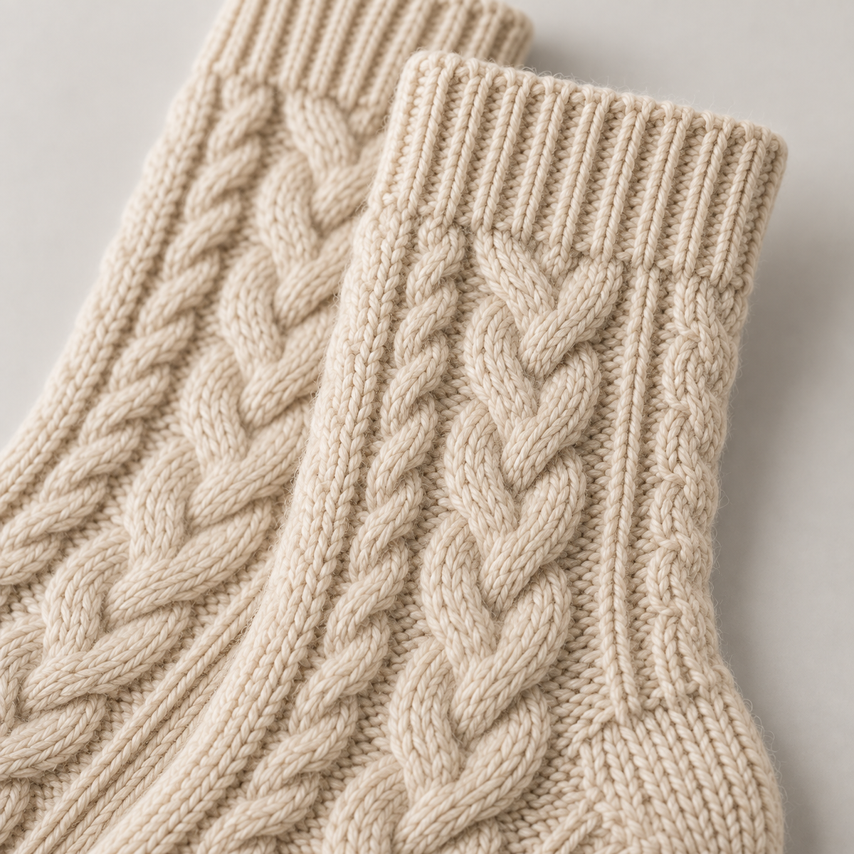 Weanave Cable Knit Cozy Crew Socks – 5 Pairs