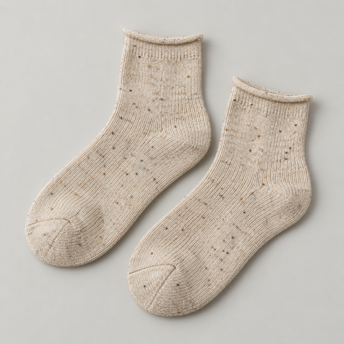 Weanave Speckled Knit Crew Socks – 5 Pairs