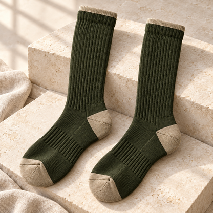 Weanave Outdoor Ribbed Crew Socks – 5 Pairs