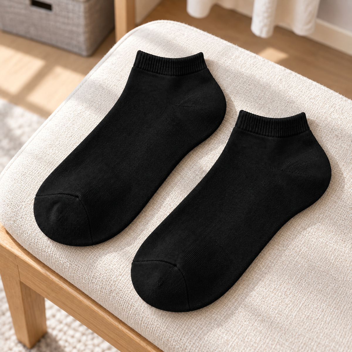 Weanave Solid Color Low-Cut Socks – 5 Pairs
