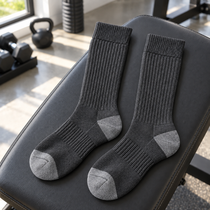 Weanave Ribbed Training Crew Socks – 5 Pairs