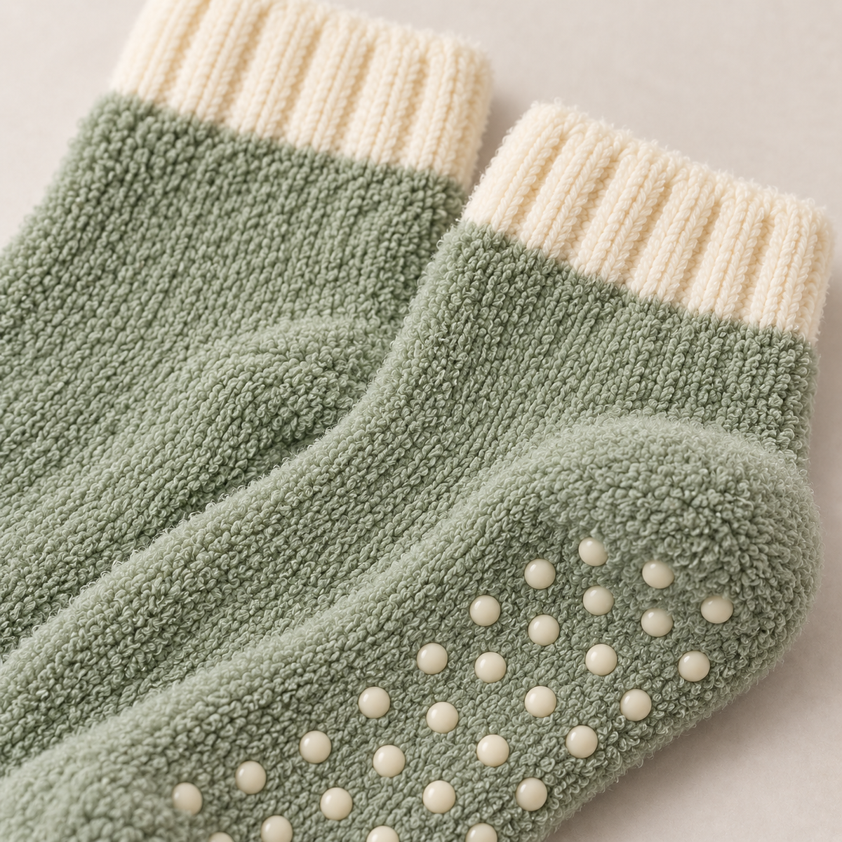 Weanave Plush Grip Cozy Socks – 5 Pairs