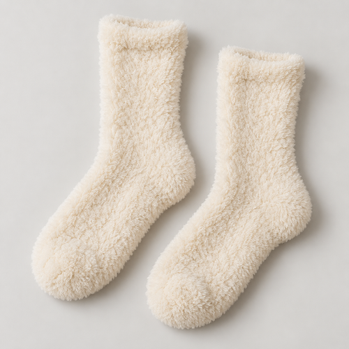 Weanave Plush Cozy Home Socks – 5 Pairs