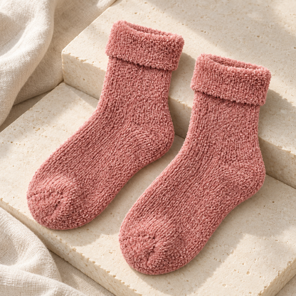 Weanave Plush Fuzzy Sleep Socks – 5 Pairs