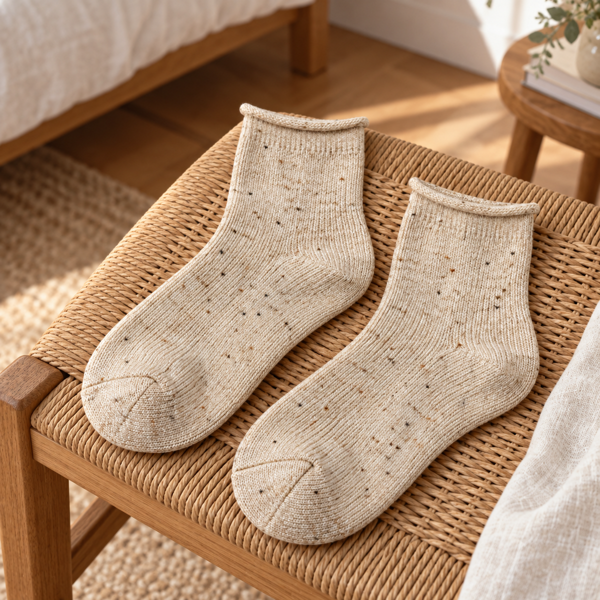 Weanave Speckled Knit Crew Socks – 5 Pairs